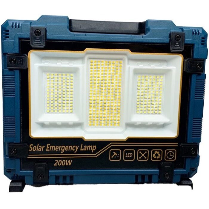 پروژکتور شارژی خورشیدی 200 وات مدل W8109-1 - Image 6