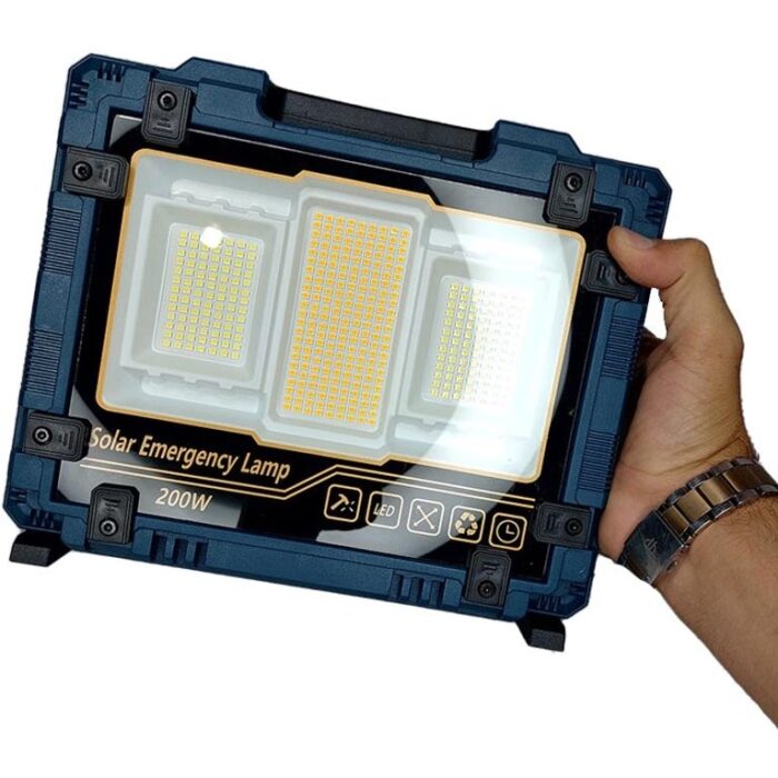 پروژکتور شارژی خورشیدی 200 وات مدل W8109-1 - Image 8
