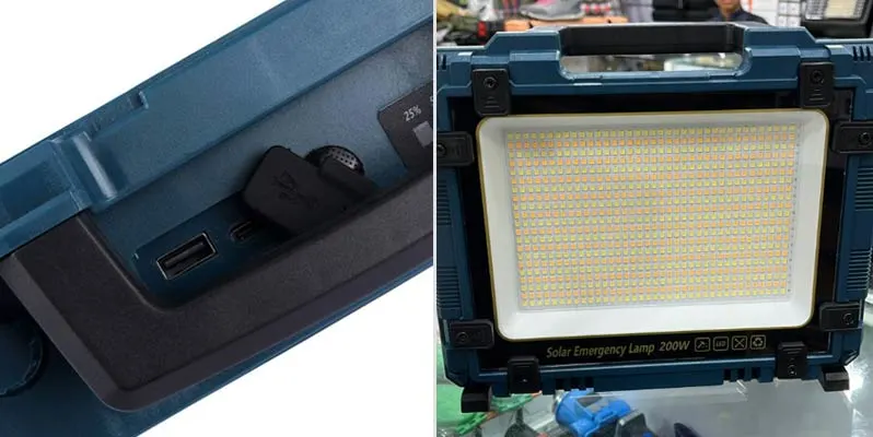 پروژکتور شارژی خورشیدی ۲۰۰ وات W8109-1