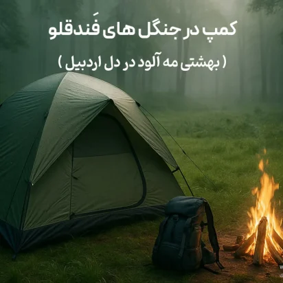 کمپ در جنگل‌های فَندقلو